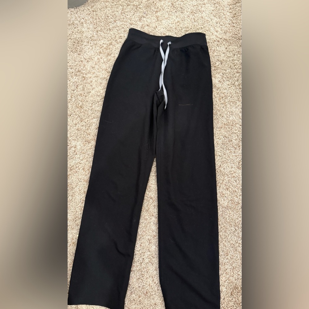 Women's Black Drawstring Lounge Pants
